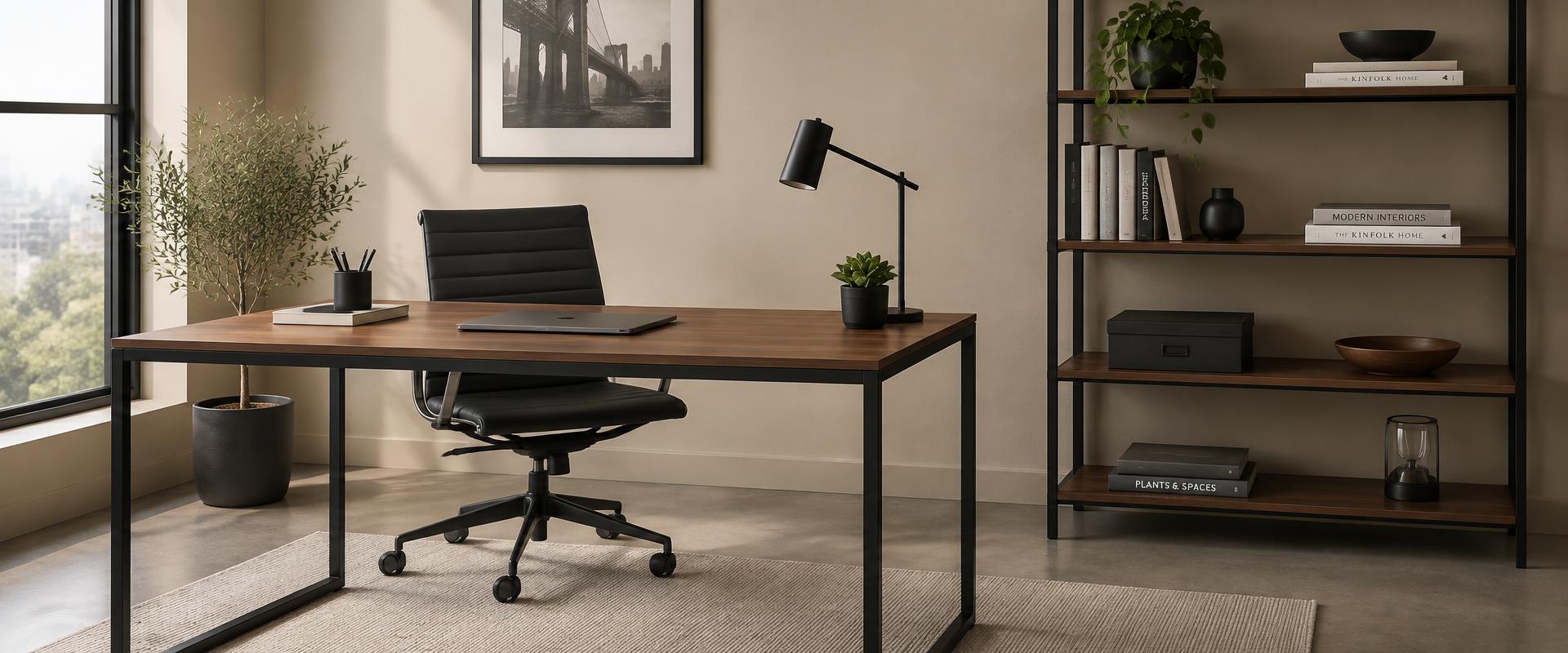 Ambiente com estante e poltrona Decorlar
